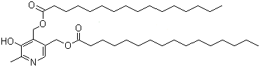 Pyridoxine dipalmitate molecular structure (CAS 635-38-1)