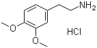 3,4-二甲氧基苯乙胺盐酸盐分子结构 (CAS 635-85-8)
