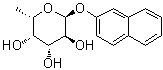 structure of CAS# 63503-05-9, 2-Naphthalenyl 6-deoxy-alpha-L-galactopyranoside