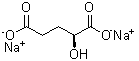 structure of CAS# 63512-50-5, (S)-2-Hydroxypentanedioic acid disodium salt