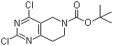 structure of CAS# 635698-56-5, tert-Butyl 2,4-dichloro-7,8-dihydropyrido[4,3-d]pyrimidine-6(5H)-carboxylate