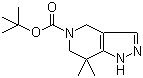 structure of CAS# 635712-88-8, 7,7-Dimethyl-1,4,6,7-tetrahydropyrazolo[4,3-c]pyridine-5-carboxylic acid tert-butyl ester;7,7-Dimethyl-1,4,6,7-tetrahydro-5H-pyrazolo[4,3-c]pyridine-5-carboxylic acid tert-butyl ester