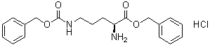 结构式 CAS# 63594-37-6, N5-[苄氧羰基]-L-鸟氨酸苄酯单盐酸盐
