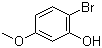 structure of CAS# 63604-94-4, 2-Bromo-5-methoxyphenol;4-Bromo-3-hydroxyanisole