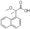 结构式 CAS# 63628-26-2, (R)-2-甲氧基-2-(1-萘基)丙酸