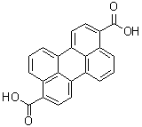 3,9-苝二甲酸分子结构 (CAS 6364-19-8)