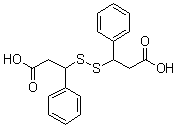 beta,beta'-Dithiobisbenzenepropanoic acid molecular structure (CAS 63684-32-2)