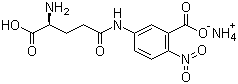 structure of CAS# 63699-78-5, (S)-5-[(4-Amino-4-carboxy-1-oxobutyl)amino]-2-nitrobenzoic acid monoammonium salt