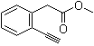 structure of CAS# 637348-19-7, 2-Ethynylbenzeneacetic acid methyl ester