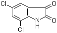 structure of CAS# 6374-92-1, 5,7-Dichloro-1H-indole-2,3-dione;5,7-Dichloroisatin
