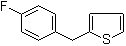 structure of CAS# 63877-96-3, 2-(4-Fluorobenzyl)thiophene;2-(4-Fluorophenylmethyl)thiophene; 2-(4'-Fluorobenzyl)thiophene