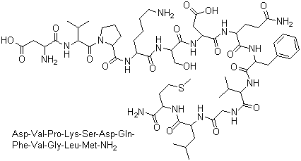 结构式 CAS# 63968-82-1, 肛褶蛙肽