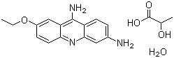 structure of CAS# 6402-23-9, Ethacridine lactate monohydrate;6,9-Diamino-2-ethoxyacridine DL-lactate monohydrate