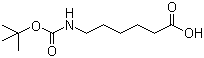 Boc-6-aminohexanoic acid molecular structure (CAS 6404-29-1)