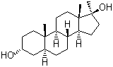 17beta-甲基-5alpha-雄甾烷-3alpha,17beta-二醇分子结构 (CAS 641-82-7)