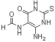N-(6-Amino-1,2,3,4-tetrahydro-4-oxo-2-thioxo-5-pyrimidinyl)formamide molecular structure (CAS 64194-62-3)