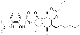 结构式 CAS# 642-15-9, 抗霉素 A1