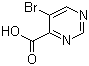 5-Bromo-4-pyrimidinecarboxylic acid molecular structure (CAS 64224-60-8)