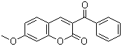 结构式 CAS# 64267-12-5, 3-苯甲酰基-7-甲氧基香豆素