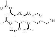 structure of CAS# 64291-41-4, Acetagastrodine;[(2R,3R,4S,5R,6S)-3,4,5-Triacetyloxy-6-[4-(hydroxymethyl)phenoxy]oxan-2-yl]methyl acetate