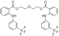 2-[[3-(Trifluoromethyl)phenyl]amino]benzoic acid oxydi-2,1-ethanediyl ester molecular structure (CAS 64352-84-7)
