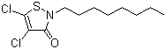 structure of CAS# 64359-81-5, 4,5-Dichloro-2-octyl-isothiazolone;Dichloro-2-n-octyl-3(2H)-isothiazolone; Duracide L; 4,5-Dichloro-2-octyl-3(2H)-isothiazolone; Kathon 287T; Kathon 930