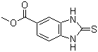 2,3-Dihydro-2-thioxo-1H-benzimidazole-5-carboxylic acid methyl ester molecular structure (CAS 64375-41-3)