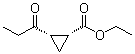 cis-2-(1-Oxopropyl)cyclopropanecarboxylic acid ethyl ester molecular structure (CAS 64390-10-9)