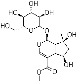 structure of CAS# 64421-28-9, Shanzhiside methyl ester;(1S-(1alpha,4aalpha,5alpha,7alpha,7aalpha))-1-(beta-D-Glucopyranosyloxy)-1,4a,5,6,7,7a-hexahydro-5,7-dihydroxy-7-methylcyclopenta[c]pyran-4-carboxylic acid methyl ester
