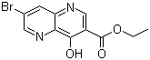 7-Bromo-4-hydroxy-1,5-naphthyridine-3-carboxylic acid ethyl ester molecular structure (CAS 64436-97-1)