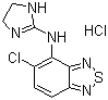 Tizanidine hydrochloride molecular structure (CAS 64461-82-1)
