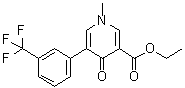 1,4-Dihydro-1-methyl-4-oxo-5-[3-(trifluoromethyl)phenyl]-3-pyridinecarboxylic acid ethyl ester molecular structure (CAS 64468-61-7)