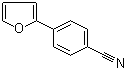 structure of CAS# 64468-77-5, 4-(2-Furyl)benzonitrile;2-(4-Cyanophenyl)furan; 4-(2-Furanyl)benzonitrile