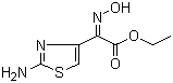 Ethyl 2-(2-aminothiazole-4-yl)-2-hydroxyiminoacetate molecular structure (CAS 64485-82-1)