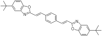 5-tert-Butyl-2-(2-(4-(2-(5-tert-butylbenzoxazol-2-yl)vinyl)phenyl)vinyl)benzoxazole molecular structure (CAS 64506-22-5)