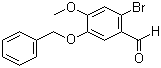 structure of CAS# 6451-86-1, 2-Bromo-4-methoxy-5-(benzyloxy)benzaldehyde