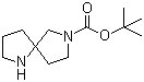 结构式 CAS# 646055-63-2, 2,6-二氮杂螺[4.4]壬烷-2-羧酸叔丁酯