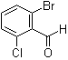 2-Bromo-6-chlorobenzaldehyde molecular structure (CAS 64622-16-8)