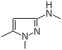 structure of CAS# 646506-40-3, N,1,5-Trimethyl-1H-pyrazol-3-amine