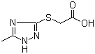 structure of CAS# 64679-65-8, [(5-Methyl-1H-1,2,4-triazol-3-yl)thio]-acetic acid;NSC 78999; Tiazotic acid