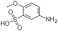 结构式 CAS# 6470-17-3, 对氨基苯甲醚-2-磺酸
