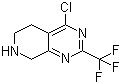 4-Chloro-2-(trifluoromethyl)-5,6,7,8-tetrahydropyrido[3,4-d]pyrimidine molecular structure (CAS 647863-08-9)