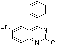 结构式 CAS# 64820-57-1, 6-溴-2-氯-4-苯基喹唑啉