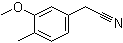 (3-Methoxy-4-methylphenyl)acetonitrile molecular structure (CAS 64829-31-8)