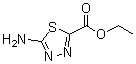 structure of CAS# 64837-53-2, 5-Amino-[1,3,4]thiadiazole-2-carboxylic acid ethyl ester;Ethyl 5-amino-1,3,4-thiadiazole-2-carboxylate