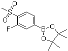 3-Fluoro-4-(methylsulfonyl)phenylboronic acid pinacol ester molecular structure (CAS 648904-85-2)