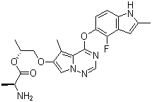 Brivanib alaninate molecular structure (CAS 649735-63-7)