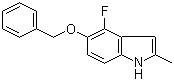 4-Fluoro-2-methyl-5-(phenylmethoxy)-1H-indole molecular structure (CAS 649736-47-0)