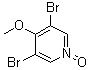 3,5-Dibromo-4-methoxypyridine 1-oxide molecular structure (CAS 650140-84-4)