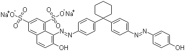 酸性橙 33分子结构 (CAS 6507-77-3)